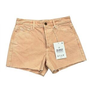 AG Alexxis High Rise Button Fly Shorts Peach Orange Size 28 NWT
